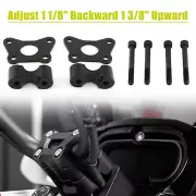 CNC Aluminum Raised Handlebar Kit For Can-Am Spyder RT RTs F3 F3s Black