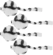 ifundom 4pcs Realistic Mouse Cat Interactive Plush Mice for Indoor Play Durable for Kittens Charming Engage Cats and Furnishings