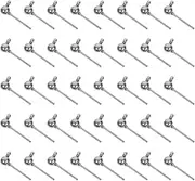 SEWACC 100pcs Round Bead Earring Studs Comfortable DIY Ear Jewelry Decors Stainless Steel Ball Earrings