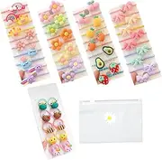 THXFUNAREA Pack of 50 Baby Hair Bobbles Girls Baby Hair Bobbles Colourful Sunflower Hair Bows with Soft Seamless Ponytail Holder for Hair Bobbles Girls