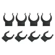 8Pcs 1.65"x1.42" Plastic Leveler Leg Toe Kitchen Clips Foot Buckle Black
