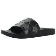 Kenneth Cole Reaction Womens Pool Splash Black Slide Sandals 8 Medium (B,M) 7108