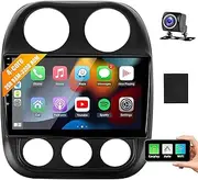 Leadfan Android 12 Car Radio for Jeep Compass Patriot 2010 2011 2012 2013 2014 2015 2016 Stereo Wireless CarPlay Android Auto, 10.1 inch Touch Screen Head Unit Replacement WiFi GPS BT Rear Camera SWC