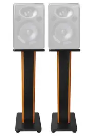 (2) Rockville 28" 2-Tone Studio Monitor Speaker Stands For Alesis Elevate 5 MKII
