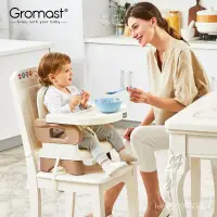 在飛比找蝦皮購物優惠-【特惠】Gromast輕便折疊寶寶餐椅嬰幼兒餐桌椅子多功能兒