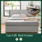 Zinus Bed Frame Queen Double Size Gas Lift Storage Upholstered Mattress Base