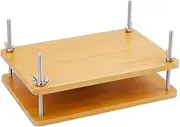 DICOSMETIC Book Press Bamboo Book Press Bookbinding Stable Book Binding Tool Manual Paper Press Handmade Book Binding 2 Floor Portable Book Binding Kit for DIY Bookbinding Easy Assemble (8.66"x5.94")