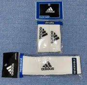 2-pk Adidas Climalite 1" Muscle Bands White & Reversible Headband OSFA