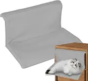 Cat Window Perch | Suction Cup Foldable Cat Window Stand,with Removable Cover, Pet Supplies for Small Medium and Large Kittens