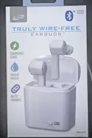 iLive Truly Wire-Free Earbuds BRAND NEW White IAEBT300W 047323704260
