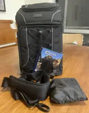 USA Gear S15 Professional Crossbody Camera Bag Backpack Hiking Travel Black NWT