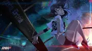 Anime original characters space spaceship Playmat Gaming Mat Desk