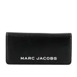 【MARC JACOBS 馬克賈伯】THE BOLD 粒面皮革翻蓋二折長夾(黑)