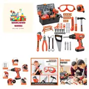Kids Tool Set – Zealous 45 PCS Toddler Tool Set with Tool Box & Electronic To...