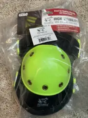 Frog Wear Hard Cap Non Marring Flooring Knee Pad 1 Pair Reflective Tape