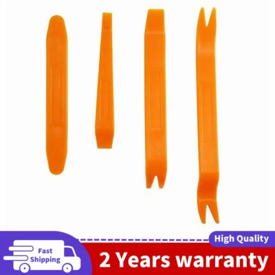 4PCS Car Body Trim Removal Tool Set Panel Door Pry Dash Interior Radio Clip Kit
