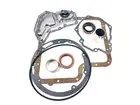 C6 Ford Transmission Cork Pan w Front Bronze Pump & Rear Teflon Set & 4wd Filter