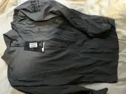 Travis Matthew Surface Zip Jacket Grey- Men’s with Logo On Sleeve Large