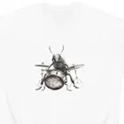 Cockroach Playing Drums Sweatshirt Cockroach Shirt Drummer Gift Roach Drummer