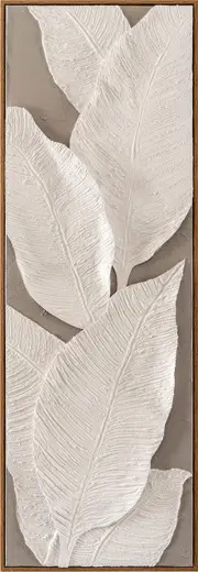 By Dezign - Leaves On Brown II - Canvases