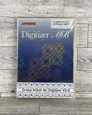Janome Digitizer MB CD-ROM Software Version 3.0 Cross Stitch NO DONGLE NEW READ