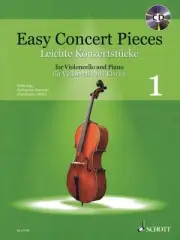 Easy Concert Pieces Volume 1 Cello piano Edition With CD String Book 049044671
