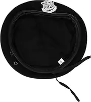 [Healeved] Woolen Beret Hat for Women and Men Elegant Performance Show Cap Stylish Woolen Beret for Parties Shopping and Work Present for Family and Friends Black