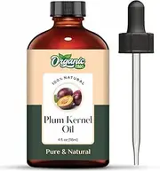 Organic Zing Plum Kernel (Prunus domestica) Oil | Pure & Natural Carrier Oil Haircare, Skincare & Massage - 118ml/3.99fl oz