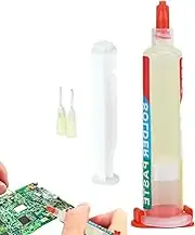 No-Clean Soldering Flux - 10ml No-Clean Strongly Adhesive Paste for Welding - Solder Paste Syringe for Telephones, Circuit Boards, Televisions, Sensor, Metal Casing, Motors Catcoq