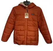 Patagonia Kids Reversible Ready Freddy Hoody Jacket Burl Red Size XL 14 68095