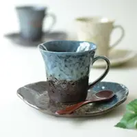 在飛比找樂天市場購物網優惠-日本製 美濃燒杯盤組 鐵人道/森林湖/綠洲 咖啡杯 杯碟組 