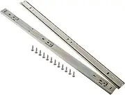 AUTSUPPL Cabinet Industrial Tool Slides Rail Side Mount Slides Heavy Duty Ball Bearing Quiet Glide Black