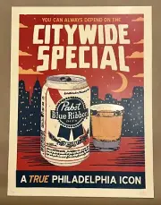 “Citywide Special” Artist Paul Granese Sunset Variant Limited Edition/20! Pabst
