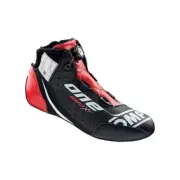OMP One Evo X R Shoes Black/Silver/Red - Size 46 (Fia 8856-2018) IC0-0805-B01-1
