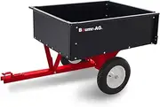 Baumr-AG Garden Steel Dump Cart for Ride on Mower 270kg ATV Metal Trailer Wagon with Removable Tail Gate