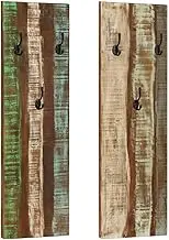 Generic Wall-Mounted Coat Racks 2 pcs 36x3x110 cm Solid Reclaimed Wood