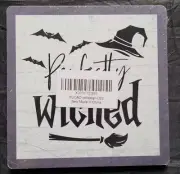 Square Halloween Perfectly Wicked 5" x 5" wood standee (sealed)