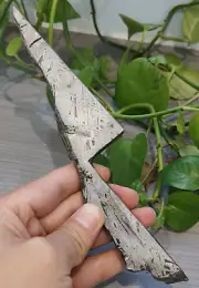 235g Aletai iron meteorite Leftover material thin slice