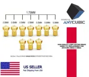 10X Lot ANYCUBIC J-HEAD M6 0.35mm Brass Nozzle @ 1.75mm Filament 3D Printer BEST