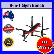 BLACKLORD 8in1 Width Weight Bench w/ Butterfly Attachment Sport Gym Fitness Home