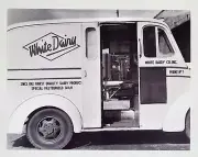 Jefferson County AL White Dairy Co Truck Reprint From 1950s Photo Milk Delivery