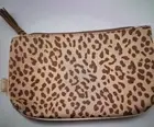 Ipsy Cheetah Leopard Print Glam Travel Makeup Cosmetic Bag NEW (BAG ONLY)