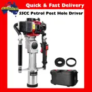 NEW 55CC Petrol Post Pile Hole Driver 2-Stroke Power Picket Rammer Giantz AU