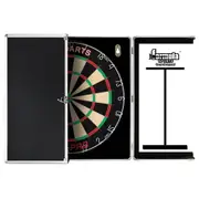 TEX PRO Dart Board Set Aluminium Dart Board Cabinet