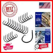 Demon Perfect Inline Circle Hook , 3X Strong Fishing Hooks, Wide Gap Circle H...