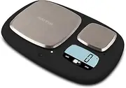 [Salter] 1084 BKDREU16 Digital Kitchen Scale – Dual Platform 10KG & 200g Ultimate Accuracy Food Weighing Scales, Tare Function, Weighs Liquids/Fluids, Large Capacity, Precise/Accurate, Backlit Display