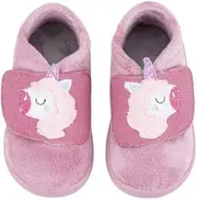 Homie Children's Slippers with Fun Animal Motifs and Velcro Fastening - Barefoot Made in Spain, Igor homie unicorn, 23 EU
