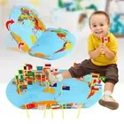 3D Wooden World Map Flag Matching Puzzle Geography Toy Foldable World CaCBw