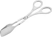 Serving Tongs With Scissors Shape for Food, Buffet, Kitchen - Small Size for Cakes, Salads, Bread, Home Use