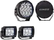 Kings 7" Lethal driving lights 12,596 lumens + 2x 4.4" Work light